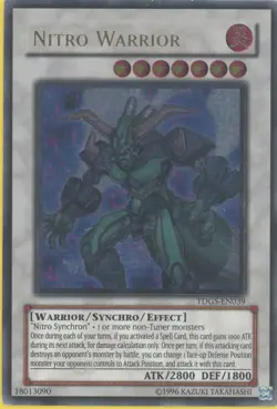 Yugioh Nitro Warrior TDGS-EN039 ULTIMATE RARE NM - Image 1