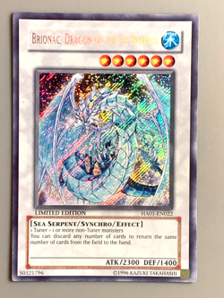 yugioh Brionac, Dragon of the Ice Barrier HA01-EN022 Secret Limited Ed near mint - Image 1
