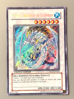 yugioh Brionac, Dragon of the Ice Barrier HA01-EN022 Secret Limited Ed near mint - Image 2