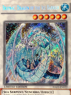 yugioh Brionac, Dragon of the Ice Barrier HA01-EN022 Secret Limited Ed near mint - Image 4