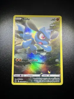 Pokemon TCG Riolu Crown Zenith Galarian Gallery Holo Ultra Rare Card GG26/GG70 - Image 1