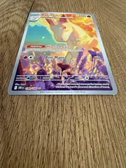 Rapidash 189/182 Sv10: Destined Rivals Illustration Rare Holo Fire Ability Card - Image 2