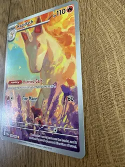 Rapidash 189/182 Sv10: Destined Rivals Illustration Rare Holo Fire Ability Card - Image 3