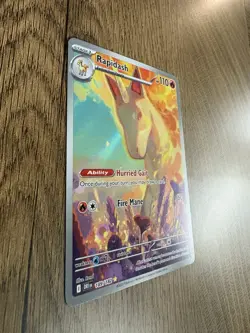 Rapidash 189/182 Sv10: Destined Rivals Illustration Rare Holo Fire Ability Card - Image 4
