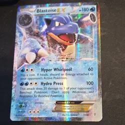 Pokemon Blastoise EX Generations 17/83 Ultra Rare Full Art LP Holo Card - Image 1