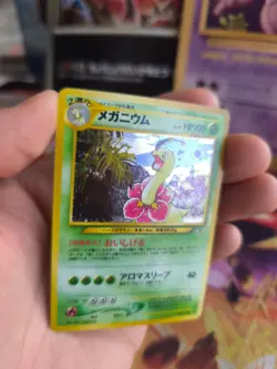 Pokemon Karte Card Meganium Neo Genesis 2000 Gsnw Holo Wotc japanese NM+ - Image 2
