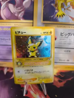 Pokemon Karte Card Pichu Neo Genesis 2000 Rare Vintage Holo Wotc japanese LP - Image 1