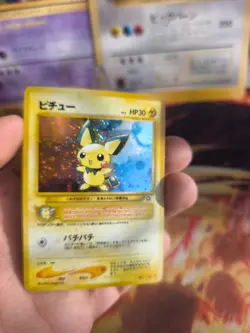 Pokemon Karte Card Pichu Neo Genesis 2000 Rare Vintage Holo Wotc japanese LP - Image 3