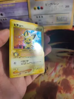Pokemon Karte Card Pichu Neo Genesis 2000 Rare Vintage Holo Wotc japanese LP - Image 4