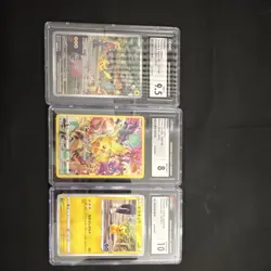 All Three CGC Pikachu Graded Pokemon Cards CGC 9.5 , Cgc 8, Cgc 10 - Image 1