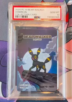 Pokemon 2025 Bear Walker - Umbreon Collection Card - PSA 10 - Image 1