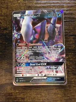 Pokemon Card Darkrai GX 88a/147 Shiny Alt Art Burning Shadows HOLO RARE - NM - Image 1