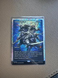 (MTG) Turtles in Time FRACTURE FOIL - TMNT #0294 Mythic Sorcery - Image 1