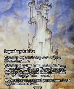 Kefka's Tower | Final Fantasy: Through The Ages FCA | R 0007 Borderless | NM MtG - Image 2