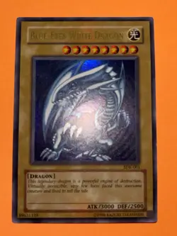 Yu-Gi-Oh! 2002 Blue Eyes White Dragon SDK-001 GLOSSY Unlimited VLP Ultra rare - Image 1
