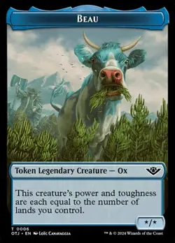 1x Beau - Token NM Eng MTG - Outlaws Thunder Junction - Image 1