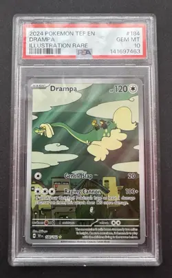 *PSA 10* Drampa 184/162 - Temporal Forces - IR Gem Mint - Pokemon Card - Image 1