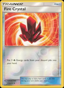 Pokemon - Fire Crystal #173/214 - SM - Unbroken Bonds Reverse Holo - Image 1