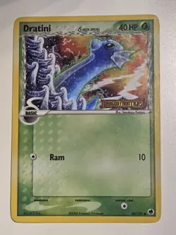 Dratini Delta Species Stamp Dragon Frontiers 46/101 Holo LP Pokemon DNA GAMES - Image 1