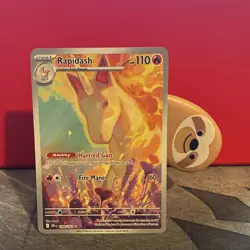 Pokemon Rapidash 189/182 Sv10 Destined Rivals Illustration Rare Holo 110 HP - Image 1