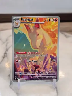 Pokemon TCG Rapidash 189/182 Sv10: Destined Rivals Holo Illustration Rare LP - Image 1