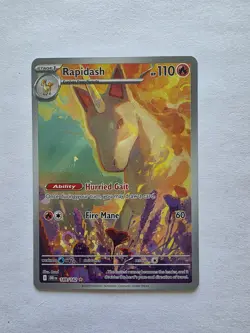 Pokemon Rapidash: Destined Rivals Illustration Rare Holo 189/182 - Image 1