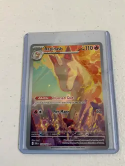 Rapidash 189/182 Sv10: Destined Rivals Illustration Rare Pokemon TCG Full Art - Image 1