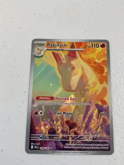 Rapidash 189/182 Sv10: Destined Rivals Illustration Rare Pokemon TCG Full Art - Image 4