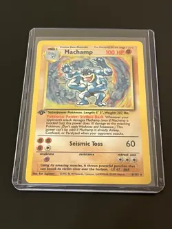 Rare 1st Edition Machamp Holo | 8/102 | Pokemon TCG | Base Set | Lightly Played - Image 1