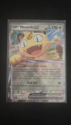 Meowth ex 062/088 Pokemon Me03: Perfect Order Double Rare Fresh Pull - Image 1