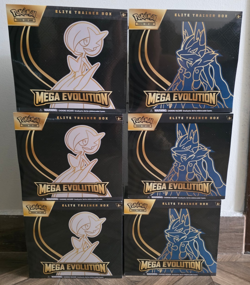 Pokemon Mega Evolutions ETB Elite Trainer Box TCG Lucario Gardevoir (LOT 6x) - Image 1
