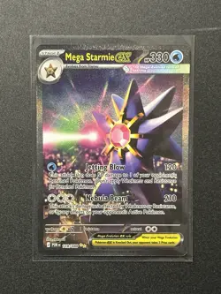 Pokemon Mega Starmie EX 118/088 330 HP Jetting Blow Nebula Beam Holo Stage 1 - Image 1
