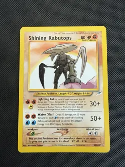 Shining Kabutops 108/105 Pokemon Neo Destiny Unlimited Holo Rare LP WOTC - Image 1