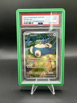 PSA 9 Mint 2023 Pokemon SVP En Snorlax #051 151 Elite Trainer Box Green Guard - Image 1