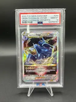 PSA 10 Gem Mint 2022 POKEMON SWSH BSP #256 ORIGIN FORME DIALGA VSTAR - Image 1