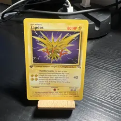 Pokemon Zapdos Fossil Rare 30/62 1st Edition - Image 4