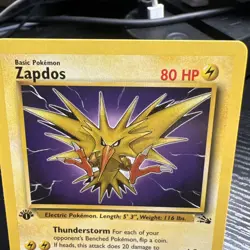 Pokemon Zapdos Fossil Rare 30/62 1st Edition - Image 5