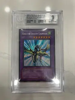 BGS 9 Gaia The Dragon Champion - 1st Edition LOB-125 NA - Mint Yugioh Yu-Gi-Oh! - Image 1