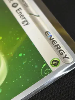 HD Grass Energy Cosmos Holo with Mew Tail Swirl SVE MEW 001 151 Pokemon + LOT - Image 1