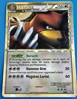 Pokemon TCG Ursaring Prime Unleashed 89/95 Holo Holo Rare Prime - Image 1