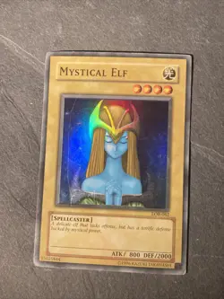 Yu-Gi-Oh! TCG Mystical Elf Legend of Blue Eyes White Dragon LOB-062 - MP - Image 1