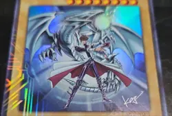 Yu-Gi-Oh Blue-Eyes White Dragon JMPR-JP001 Kazuki Takahashi Signature Jump KA546 - Image 4