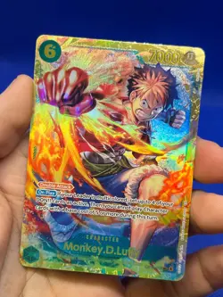 One Piece Carrying On His Will Monkey D Luffy OP13-118 SEC Secret Rare NM - Image 2