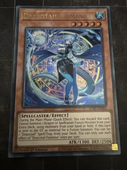 Dracotail Faimena Ultra Rare 1st Edition Yu-Gi-Oh JUSH-EN002 - Image 1