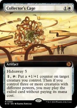 Collector's Cage (Extended Art) -Foil Near Mint MTG - Image 1