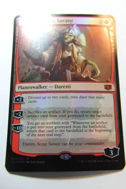 MTG Daretti Scrap Savant x1-Foil -Commander 2014 Oversized-Lightly Played - Image 1