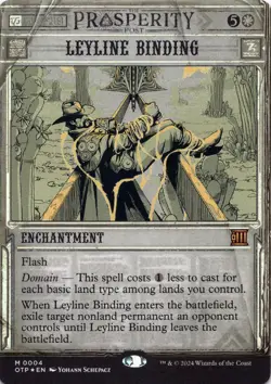 Leyline Binding FOIL Outlaws of Thunder Junction: Breaking News Magic MTG NM - Image 1