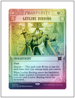 1x Leyline Binding, Breaking News Showcase Foil, Magic the Gathering MTG NM - Image 1