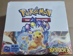 Pokemon TCG Surging Sparks Booster Box Factory Sealed - Dented Corner - Image 1