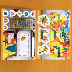 ZUKAN Carddass EVO 3D Cyndaquil Quilava Typhlosion etc Pokemon Card Japanese - Image 5